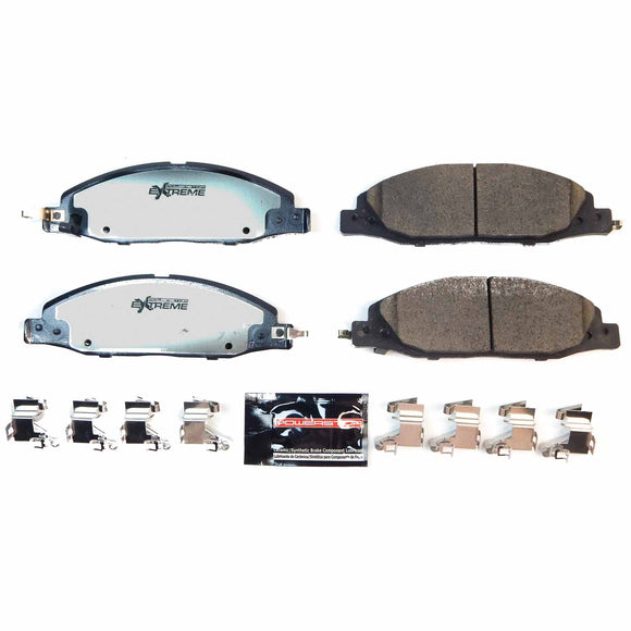 PowerStop Z26 Street Performance Carbon-Fiber Ceramic Brake Pads With Hardware