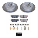 PowerStop Semi-Coated Rotor and Low-Dust Ceramic Brake Pad Kit