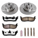 PowerStop Z36 Carbon-Fiber Ceramic Brake Pad with Drilled and Slotted Rotor Kit