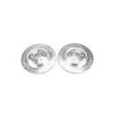 PowerStop Evolution Drilled Slotted Rotors Pair Rear For Mercedes-Benz SL550