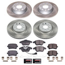PowerStop Semi-Coated Rotor and Low-Dust Ceramic Brake Pad Kit