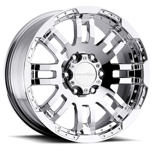 16x6.5 Vision 375 Warrior Chrome 5x130 ET45 Wheel Rim