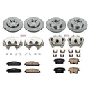 PowerStop OE Stock Replacement Low-Dust Ceramic Brake Pad, Rotor and Caliper Kit