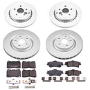 PowerStop Genuine Geomet Coated Rotor and Low-Dust Ceramic Brake Pad Kit