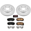 PowerStop Genuine Geomet Coated Rotor and Low-Dust Ceramic Brake Pad Kit