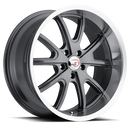 18x8.5 Vision 143 Torque Gunmetal Machined 5x120.65 5x4.75 ET10 Wheel Rim
