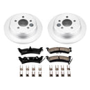 PowerStop Genuine Geomet Coated Rotor and Low-Dust Ceramic Brake Pad Kit