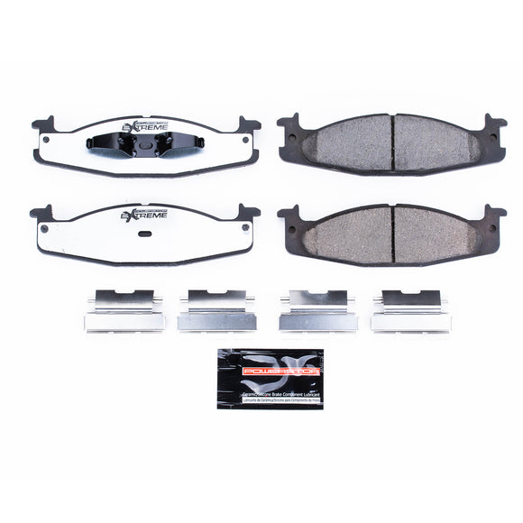 PowerStop Z36 Truck And Tow Carbon-Fiber Ceramic Brake Pads With Hardware