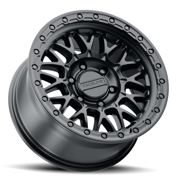 18x9 Raceline 963B Omega Satin Black 6x139.7 ET18 CB106.1 Wheel