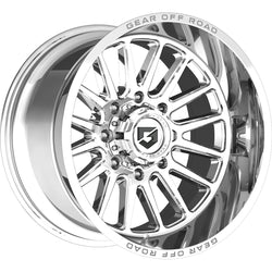 20x10 Gear Off Road 764C Chrome 8x165.1 8x6.5 ET-19 Wheel Rim
