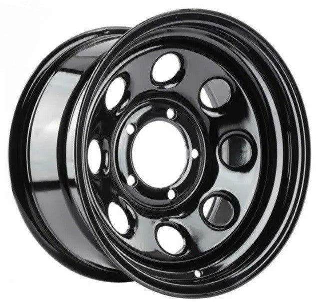 16x7 Vision 85H Soft 8 Gloss Black 5x114.3 5x4.5 ET0 Wheel Rim