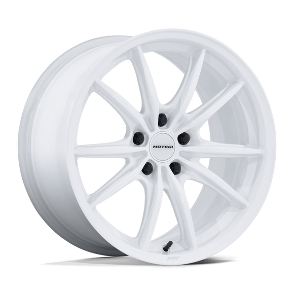 17x8.5 Motegi MR162 Zentoku Gloss White 5x114.3 ET45 CB72.56 Wheel Rim