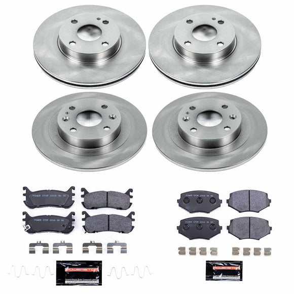 PowerStop Track Day Spec High-Performance Brake Pad and Rotor Kit
