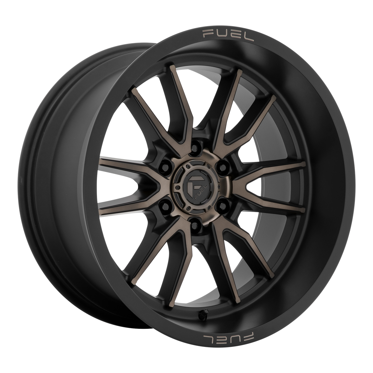 17X9 Fuel D762 Clash Matte Black Double Dark Tint 6X120 ET1 wheel/rim ...