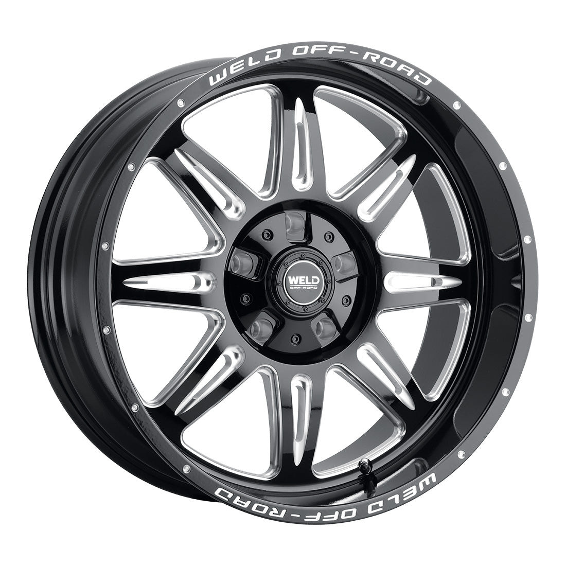 20x12 WELD Off-Road Cheyenne Black Mill 5x139.7 5x150 5x5.5 ET-44 Wheel