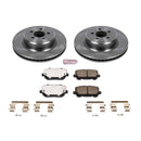 PowerStop OE Stock Replacement Low-Dust Ceramic Brake Pad and Rotor Kit