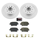 PowerStop Genuine Geomet Coated Rotor and Low-Dust Ceramic Brake Pad Kit