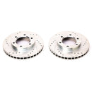 PowerStop Evolution Drilled Slotted Rotors Pair Front For Chevrolet Blazer