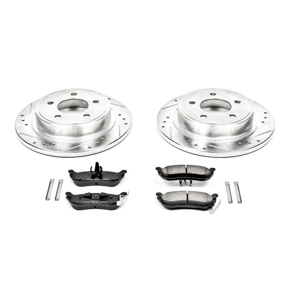 PowerStop Z23 Daily Driver Carbon-Fiber Ceramic Brake Pad and Drilled & Slotted