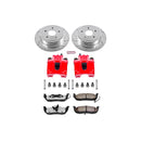 PowerStop Z36 Truck and SUV Ceramic Brake Pad, Drilled & Slotted Rotor, and Cali