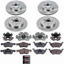 PowerStop OE Stock Replacement Low-Dust Ceramic Brake Pad, Rotor and Caliper Kit