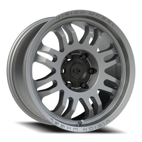 18x9 Vision 409 Inferno Gray Wheel 6x139.7 ET12 CB110