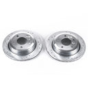 PowerStop Evolution Drilled Slotted Rotors Pair Rear For BMW 325xi