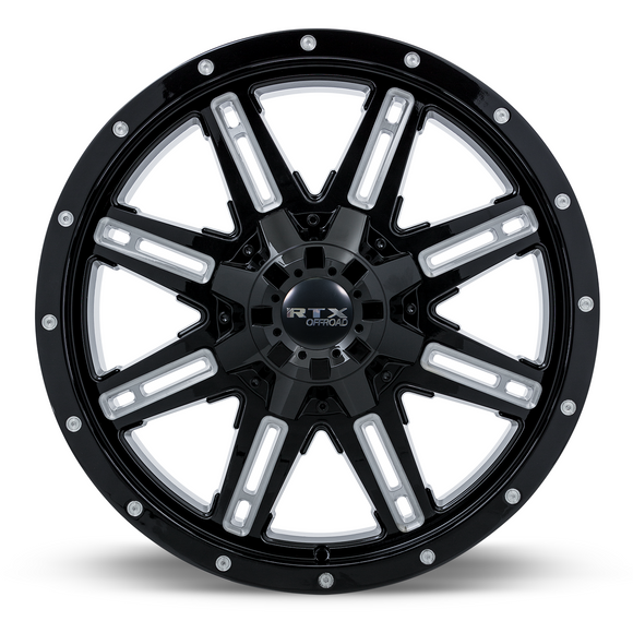 17x8 RTX Ravine Black Milled 6x139.7 ET10 wheel/rim