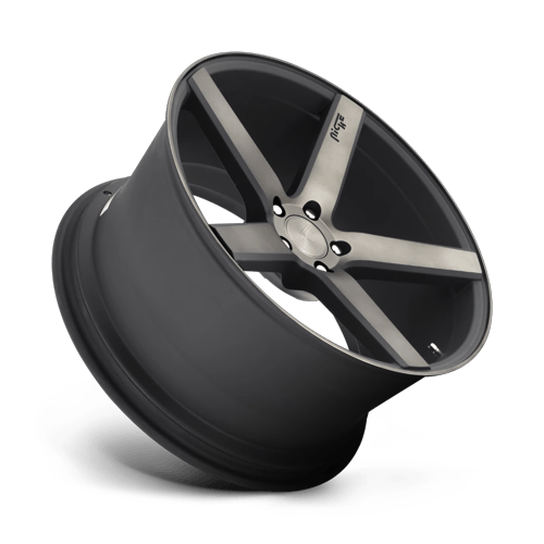 8.5x20 Niche Wheels M134 Milan Matte Black Machined Wheel 5x108 ET40 CB63.40