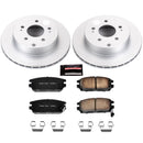 PowerStop Genuine Geomet Coated Rotor and Low-Dust Ceramic Brake Pad Kit