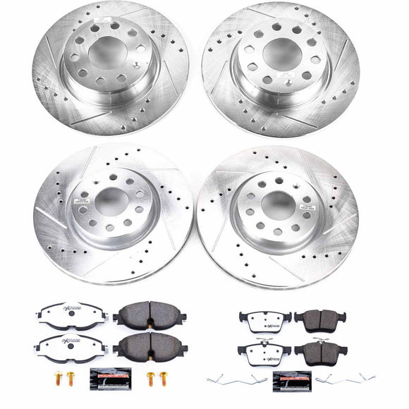 PowerStop Z26 Street Performance Ceramic Brake Pad and Drilled & Slotted Rotor K