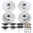 PowerStop Genuine Geomet Coated Rotor and Low-Dust Ceramic Brake Pad Kit