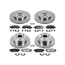 PowerStop OE Stock Replacement Low-Dust Ceramic Brake Pad and Rotor Kit