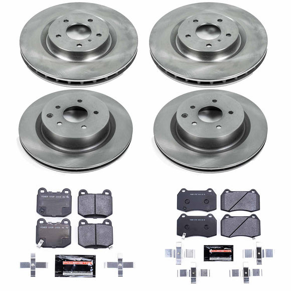 PowerStop Track Day Spec High-Performance Brake Pad and Rotor Kit