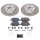 PowerStop Semi-Coated Rotor and Low-Dust Ceramic Brake Pad Kit