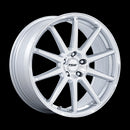 19X9.5 TSW TW004 Canard Gloss Silver W/ Machined Face 5x112 ET40 Wheel Rim