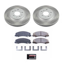 PowerStop Semi-Coated Rotor and Low-Dust Ceramic Brake Pad Kit