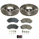 PowerStop OE Stock Replacement Low-Dust Ceramic Brake Pad and Rotor Kit