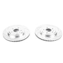 PowerStop Evolution Drilled Slotted Rotors Pair Rear For Chevrolet Corvette