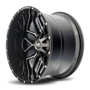 24x14 Hardrock Affliction Gloss Black Milled 8x165.1 ET-76 wheel/rim-3
