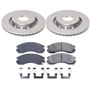 PowerStop Genuine Geomet Coated Rotor and Low-Dust Ceramic Brake Pad Kit