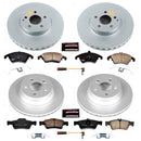 PowerStop Genuine Geomet Coated Rotor and Carbon-Fiber Ceramic Brake Pad Kit
