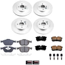 PowerStop Genuine Geomet Coated Rotor and Low-Dust Ceramic Brake Pad Kit
