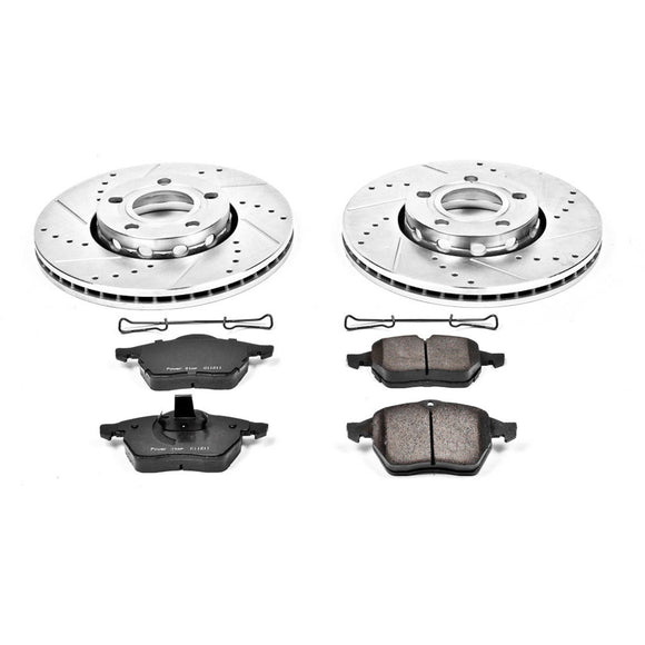 PowerStop Z23 Daily Driver Carbon-Fiber Ceramic Brake Pad and Drilled & Slotted
