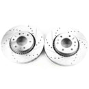 PowerStop Evolution Drilled Slotted Rotors Pair Front For Chevrolet Trailblazer