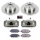 PowerStop OE Stock Replacement Low-Dust Ceramic Brake Pad, Rotor and Caliper Kit