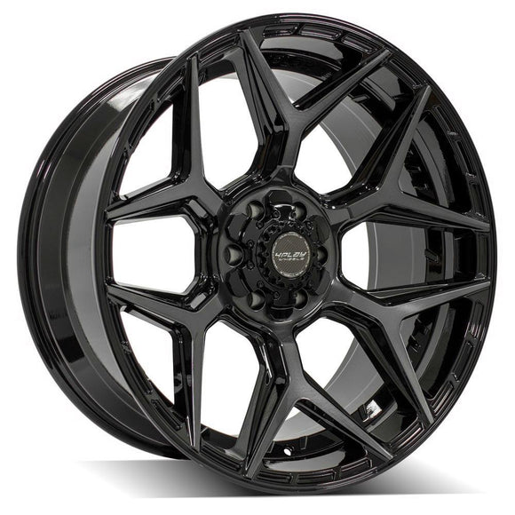 4Play Gen3 4P06 22x10 Black Brushed Face Tinted Wheel 6x135 ET-18 CB106.1