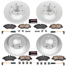 PowerStop Genuine Geomet Coated Rotor and Carbon-Fiber Ceramic Brake Pad Kit