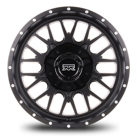 20x10 Mudder Trucker MT937 Sawtooth Black 6x135 6x139.7 6x5.5 ET-18 Wheel - 0