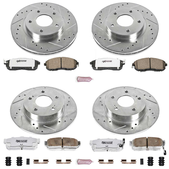 PowerStop Z26 Street Performance Ceramic Brake Pad and Drilled & Slotted Rotor K